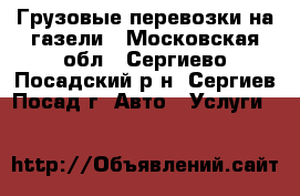 Грузовые перевозки на газели - Московская обл., Сергиево-Посадский р-н, Сергиев Посад г. Авто » Услуги   